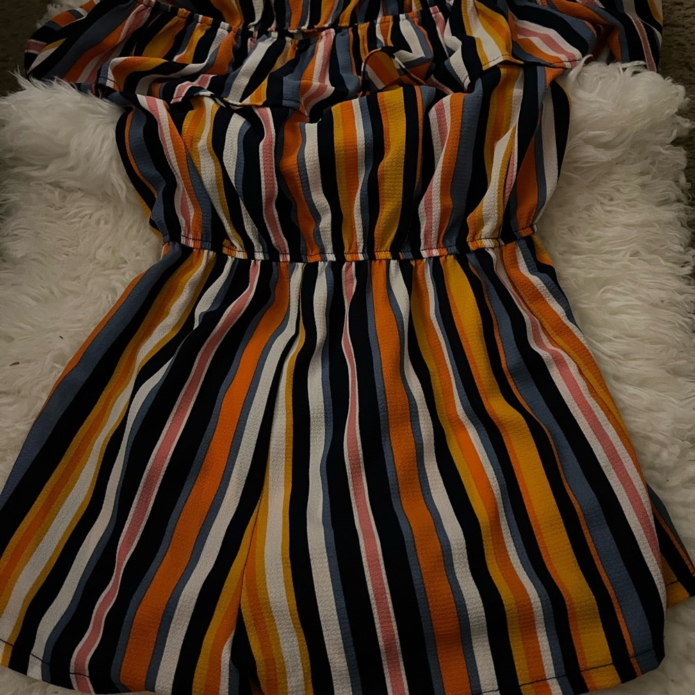 Striped rue 21 off the shoulder romper